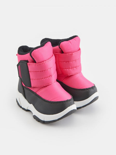 Sinsay Baby Girl's Black & Fuchsia Snow Boots | Sinsay In Lebanon