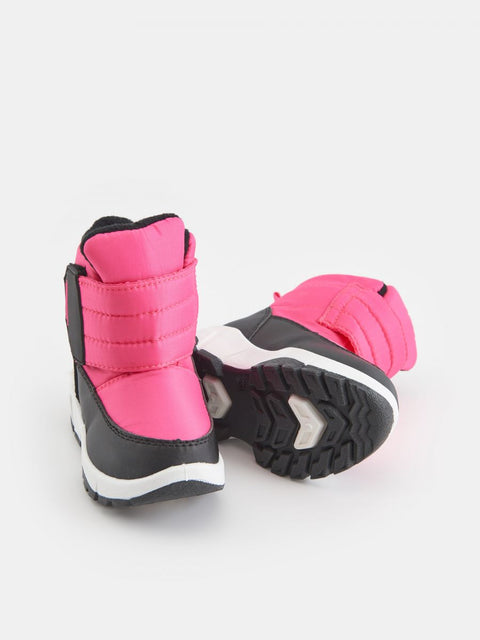 Sinsay Baby Girl's Black & Fuchsia Snow Boots | Sinsay In Lebanon