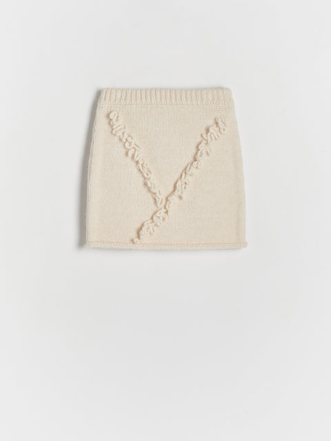 Reserved Girl's Beige Skirt With Fringes | Reserved In Lebanon