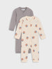 Sinsay BABY Boy's off white grey 2 pack overall AYA