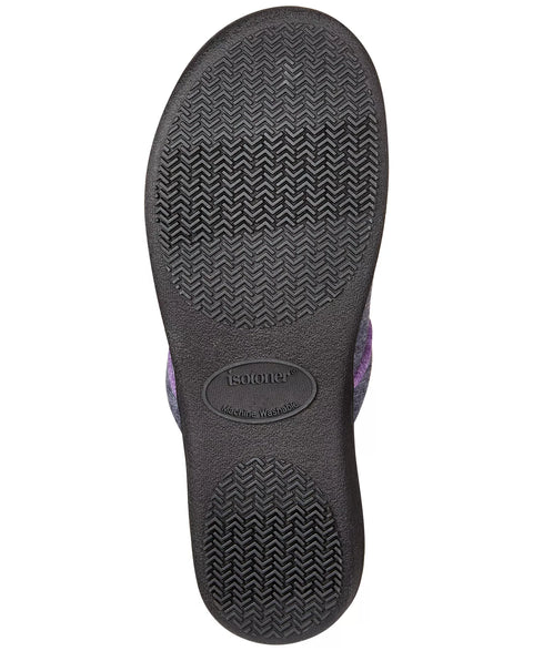 Isotoner Women's Washed Blue Nicole Jersey Memory-Foam Slipper | Isotoner In Lebanon