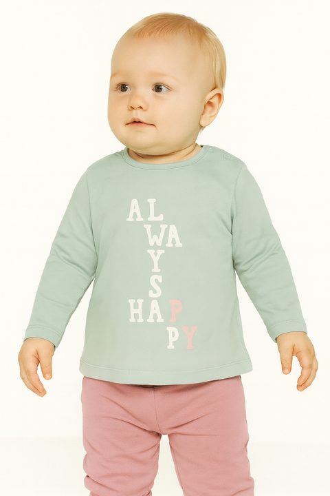 S.Oliver Baby Girl's Mint Long-Sleeve Blouse |S.Oliver in Lebanon