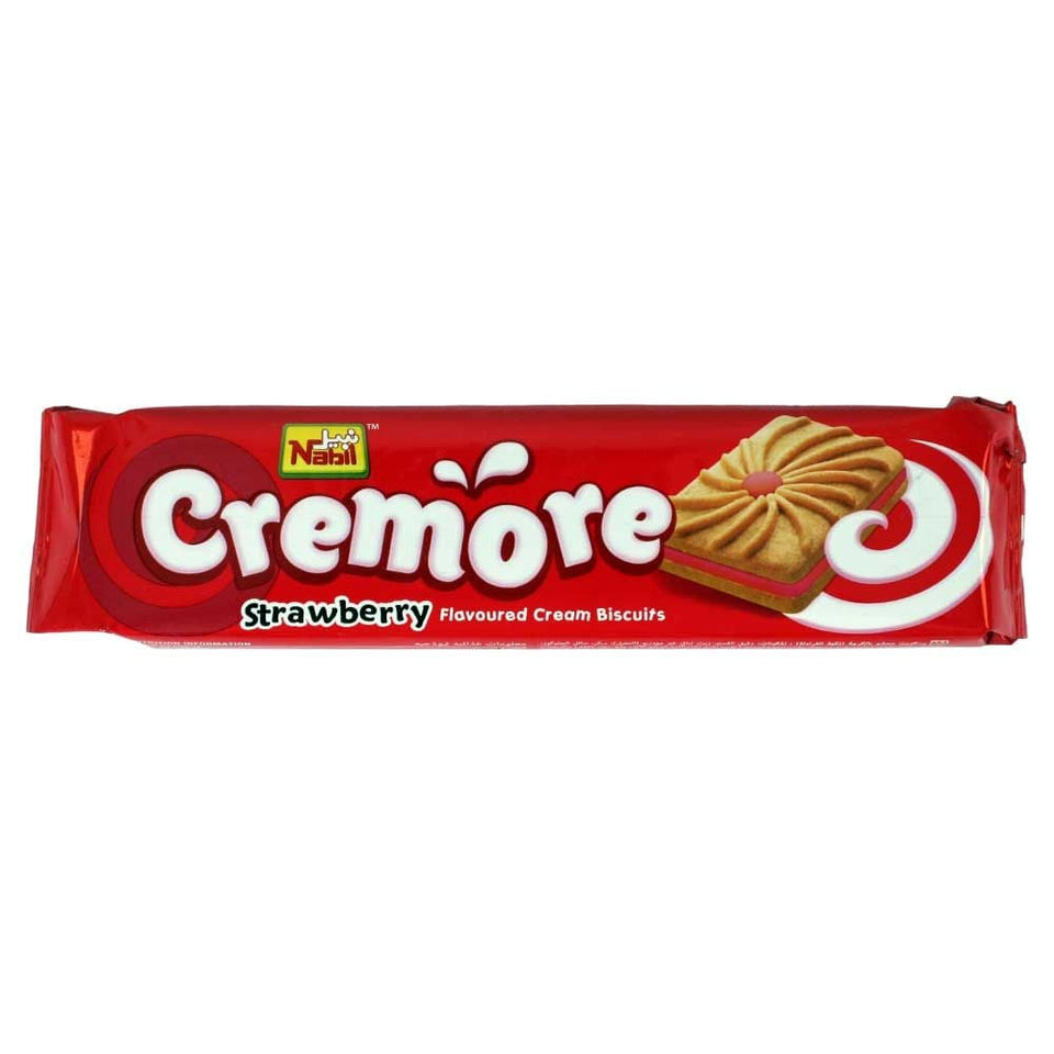 Nabil Cremore Strawberry Flavoured Cream Biscuits 82g| Nabil Cremore In Lebanon
