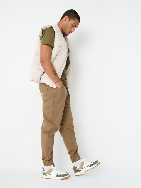 Sinsay Men's Khaki Mid Waist Cuffed Bottoms Jogger Pant|Sinsay In Lebanon