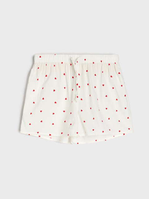 Sinsay Women's White & Navy Sleep Shorts Set Of 2pcs | Sinsay In Lebanon