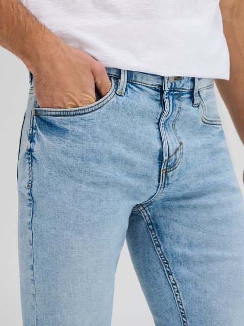 Sinsay Men's Light Blue Regular  Super Skinny Jeans  | Sinsay in Lebanon