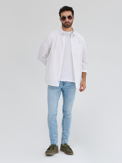 Sinsay Men's Light Blue Regular  Super Skinny Jeans  | Sinsay in Lebanon
