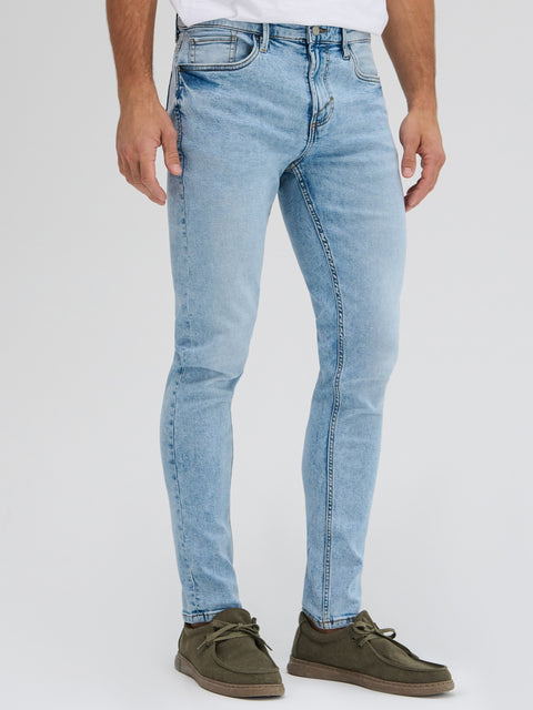 Sinsay Men's Light Blue Regular  Super Skinny Jeans  | Sinsay in Lebanon