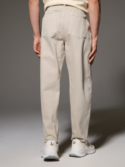 Sinsay Men's Beige Barrel fit Jeans | Sinsay in Lebanon