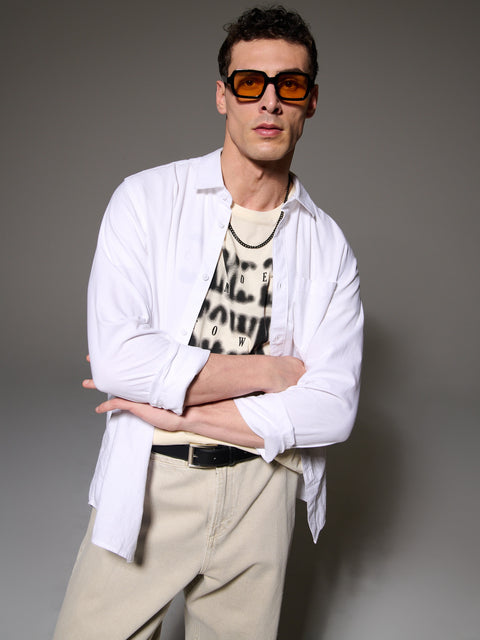 Sinsay Men's Beige Barrel fit Jeans | Sinsay in Lebanon