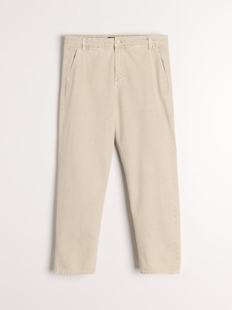 Sinsay Men's Beige Barrel fit Jeans | Sinsay in Lebanon