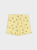 Sinsay Girl's Yellow Short-Sleeve Bee Print Pajama Set