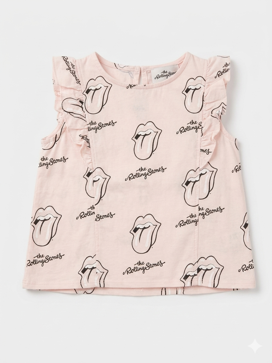 Zara Baby Girl's Light Pink Printed Sleeveless Blouse | Zara in Lebanon