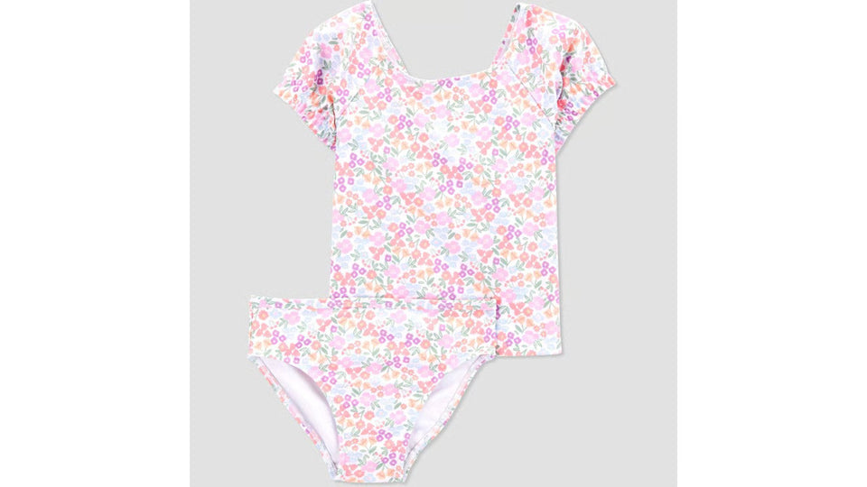Carter's Just One You Baby Girl's Multicolor Ruffle Ditsy Floral Printed Tankini Set | Carter's Just One You In Lebanon