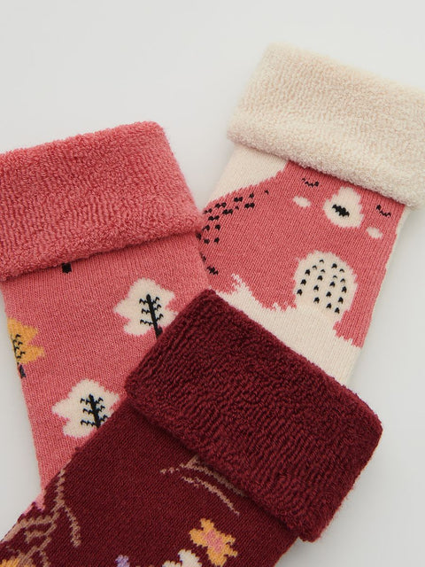 Reserved Baby Girl's Multicolor 3 Pairs Of Cotton-Rich Socks |Reserved In Lebanon