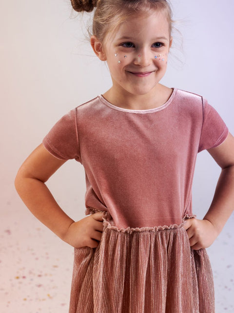 Sinsay Girl's Dutsy Rose Gathered Dress | Sinsay In Lebanon