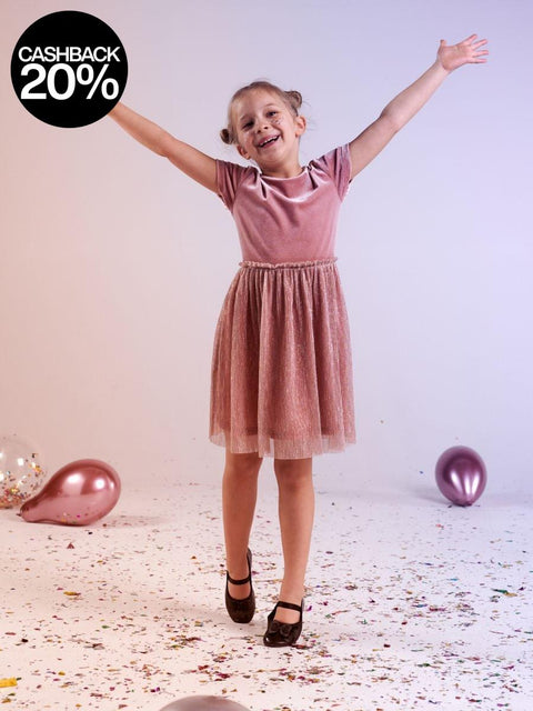 Sinsay Girl's Dutsy Rose Gathered Dress | Sinsay In Lebanon