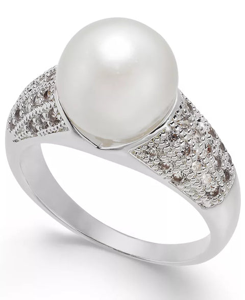 Charter Club Women's Silver Pavé & ImitationPearl Ring| Charter Club in Lebanon