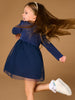 Sinsay Baby Girl's Navy Decorative Ruffles Dress | Sinsay In Lebanon