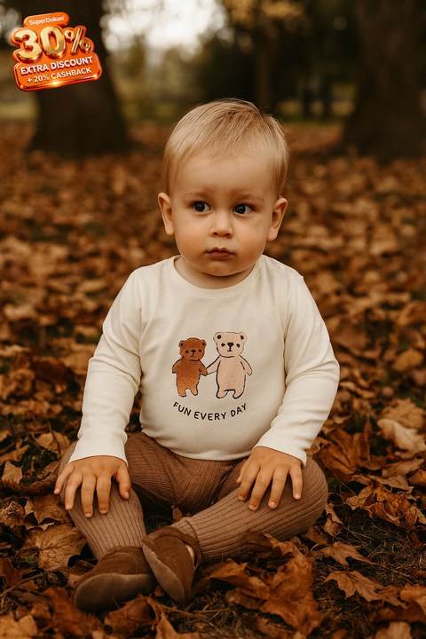 Sinsay Baby Boy's Off-White Long-Sleeve Bodysuit | Sinsay In Lebanon