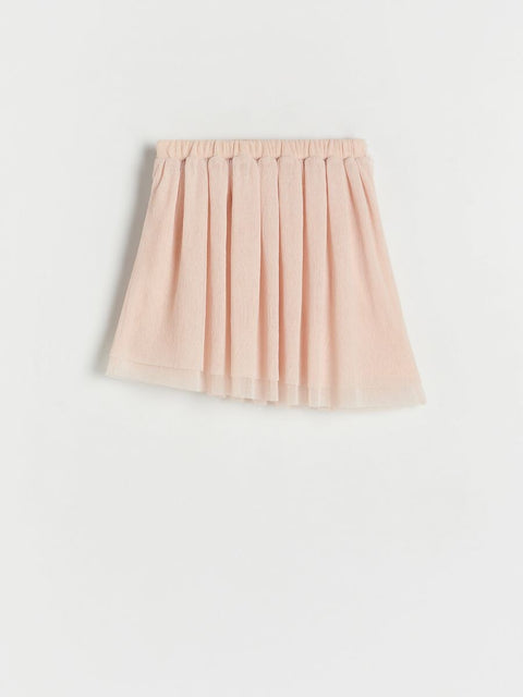 Reserved Girl's Beige Asymmetrical flower-shaped finish Skirt | Reserved In Lebanon