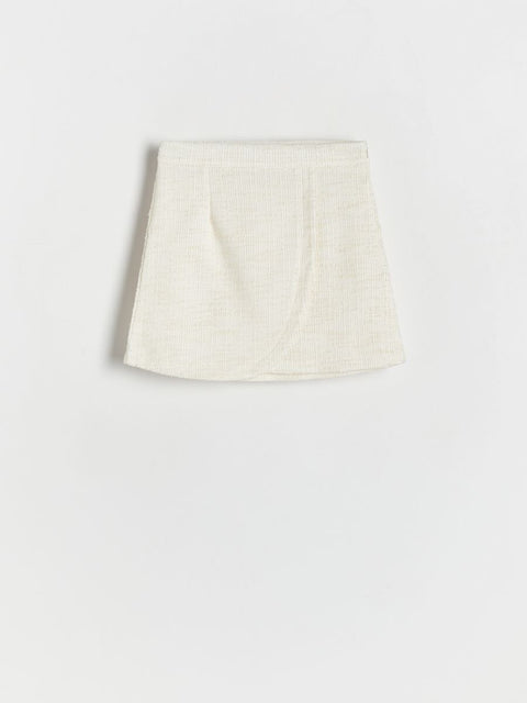 Reserved Girl's Off White Tweed Skirt |Reserved In Lebanon