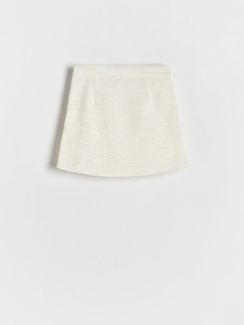 Reserved Girl's Off White Tweed Skirt |Reserved In Lebanon