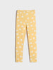 Sinsay Girl's Yellow & White Floral Pleated Two-Piece Pajama Set | Sinsay In Lebanon