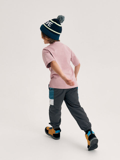 Reserved Boy's Dark Gray & Blue Nylon Jogger | Reserved In Lebanon