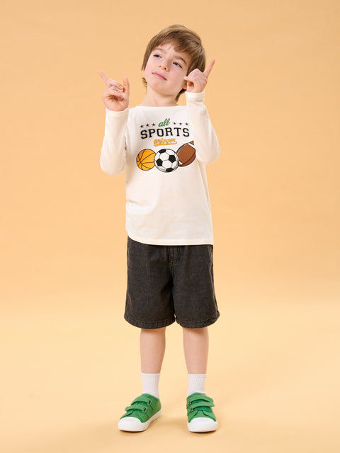 Sinsay  Boy's Washed Black Denim  Shorts|  Sinsay in Lebanon