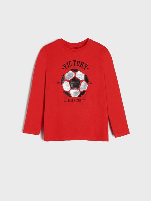 Sinsay Girl's Red Sweatshirt ANFK873