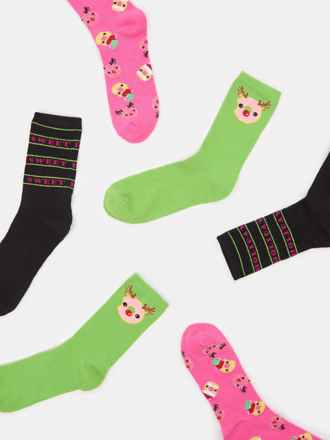 Sinsay Girl's Multicolor 3 Pack Socks | Sinsay In Lebanon
