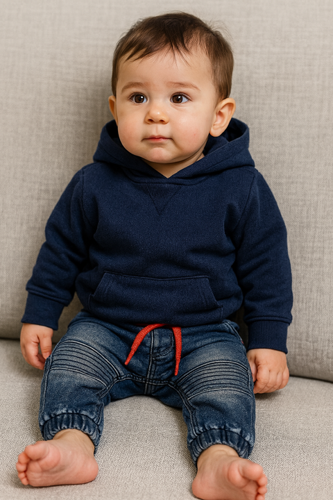 Boboli Baby Boy's Blue Denim Sweatpants| Boboli in Lebanon