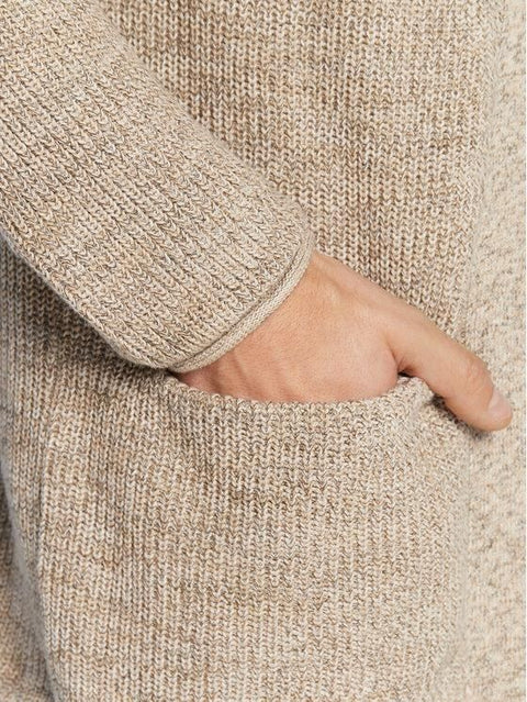 Redefined Rebel Men's Beige Cabe Knit Cardigan | Redefined Rebel In Lebanon