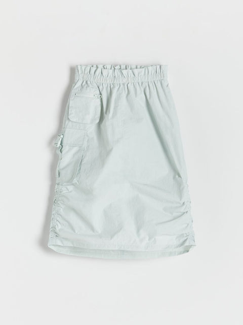 Light blue shorts on a white background
