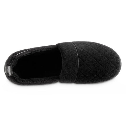 Isotoner Signature Women's Black Quilted Microterry Slippers | Isotoner Signature in Lebanon