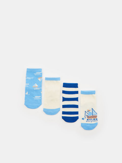 Sinsay Baby Boy's  Multi Blue 4 pack Socks| Sinsay in Lebanon