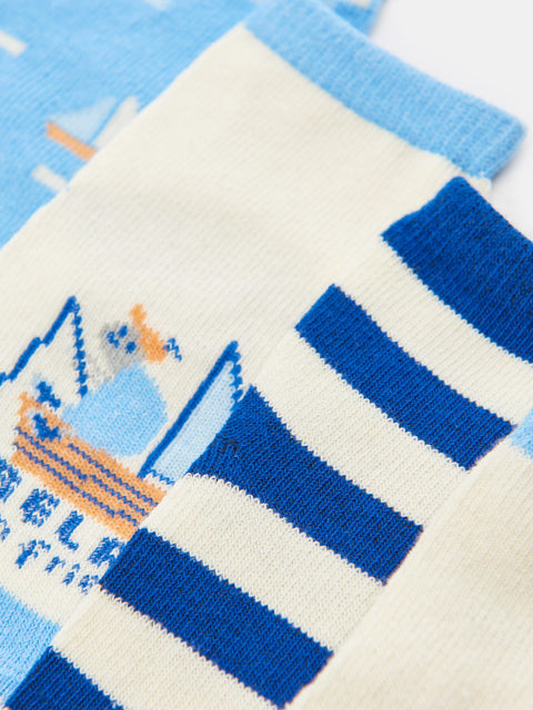 Sinsay Baby Boy's  Multi Blue 4 pack Socks| Sinsay in Lebanon