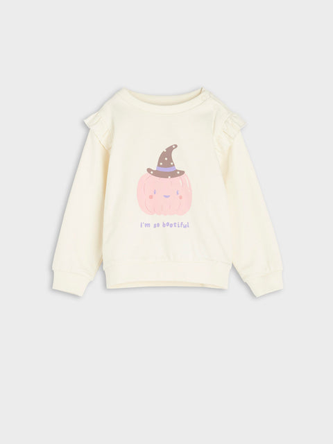 Sinsay Baby Girl's Off White Sweatshirt And Leggings Set | Sinsay In Lebanon