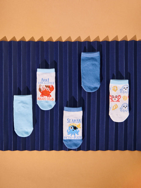 Sinsay Baby Boy's  Multi Blue 5 pack Socks| Sinsay in Lebanon