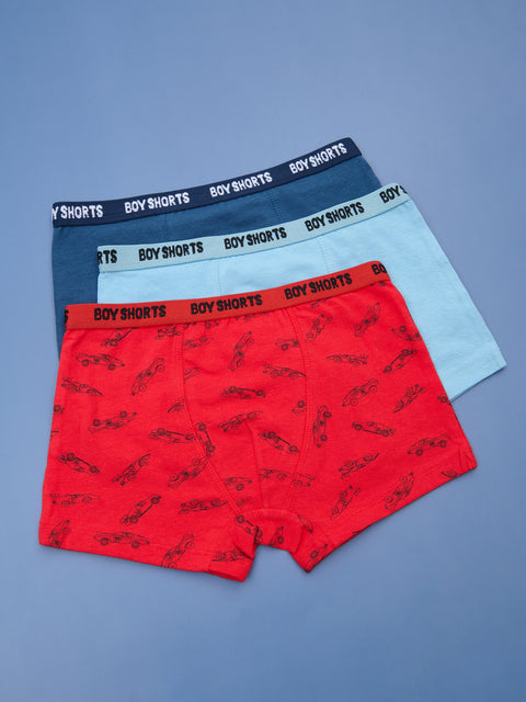 Sinsay Baby Boy's Red/Blue/Light Blue 3 pack of Boxers   | Sinsay in Lebanon