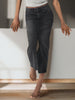 Sinsay Women's Washed Black Denim Slim Fit Midi Skirt | Sinsay In Lebanon