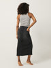 Sinsay Women's Washed Black Denim Slim Fit Midi Skirt | Sinsay In Lebanon