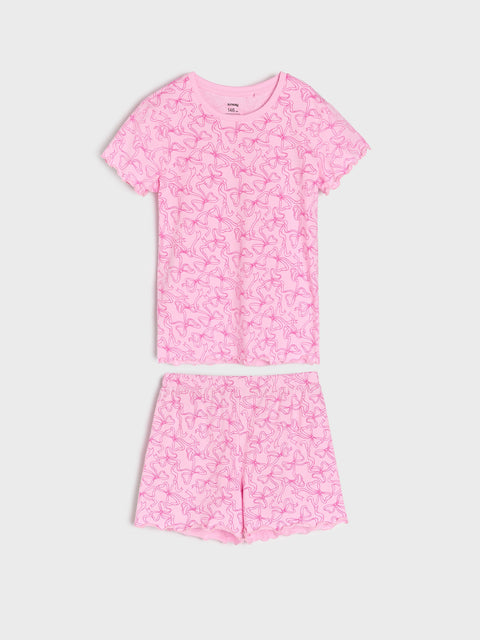 Sinsay Girl's Pink Two piece Pajama Set | Sinsay in Lebanon