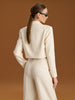 Sinsay Women's Cream Double-Breasted Cropped Jacket | Sinsay in Lebanon