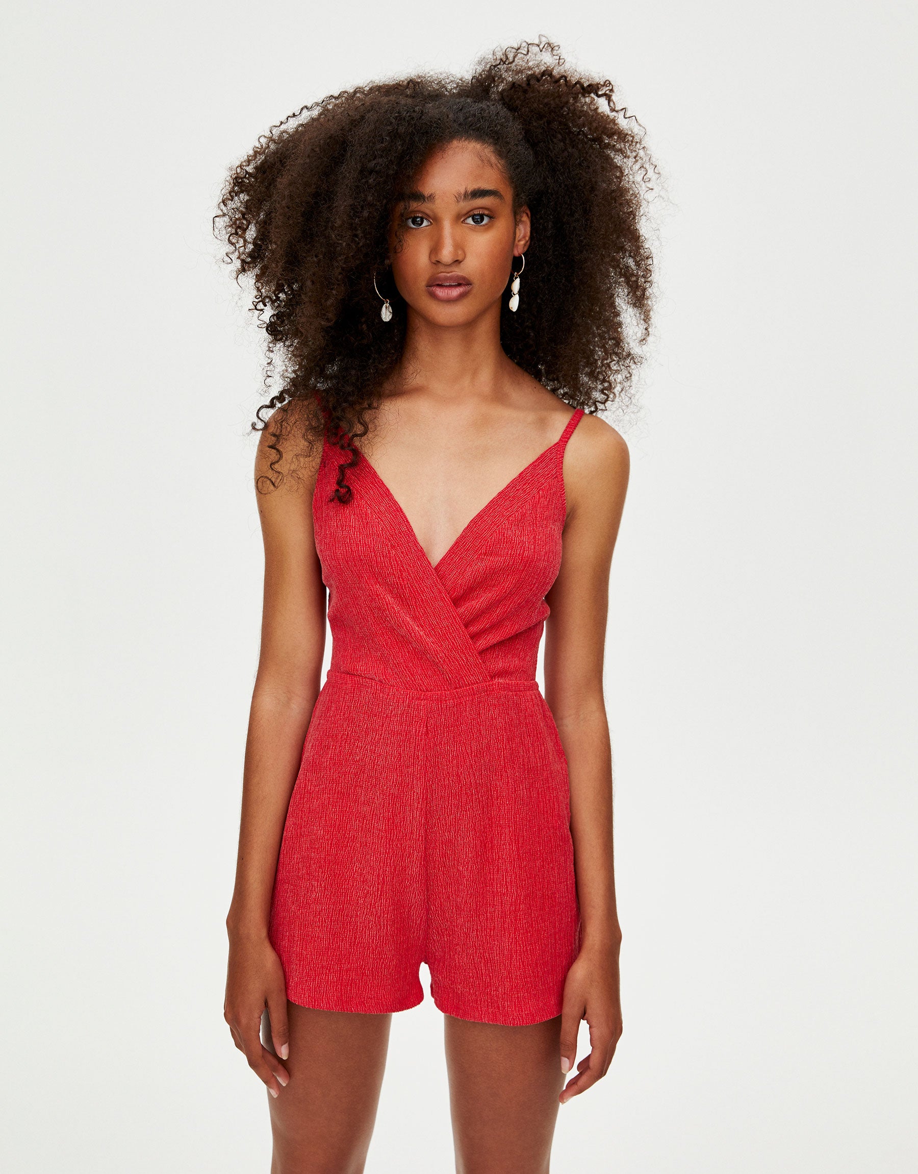 Pull & Bear Women's Red romper 9637/317/600