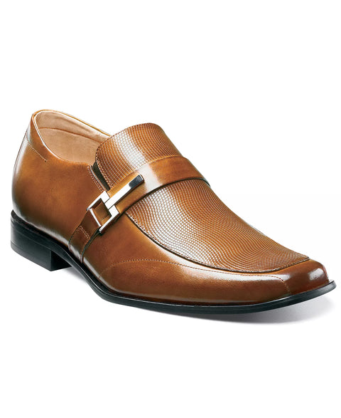 Stacy Adams Men's Cognac Beau Bit Perforated Leather Loafer | Stacy Adams In Lebanon