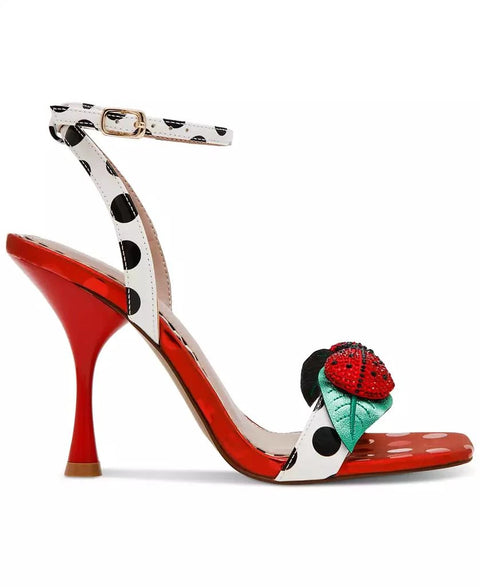 Betsey Johnson Women's Multicolor Lolla Ladybug High-Heel Dress Sandals |Betsey Johnson In Lebanon
