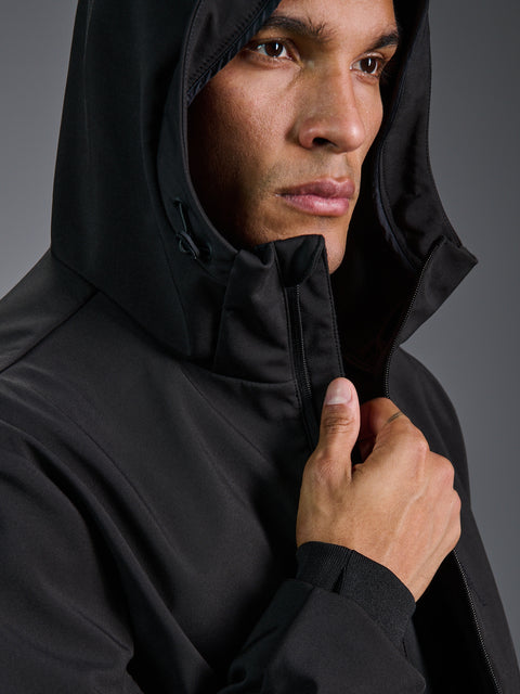 Sinsay Men's Black Hooded Transition Jacket|Sinsay In Lebanon