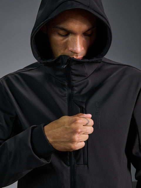 Sinsay Men's Black Hooded Transition Jacket|Sinsay In Lebanon